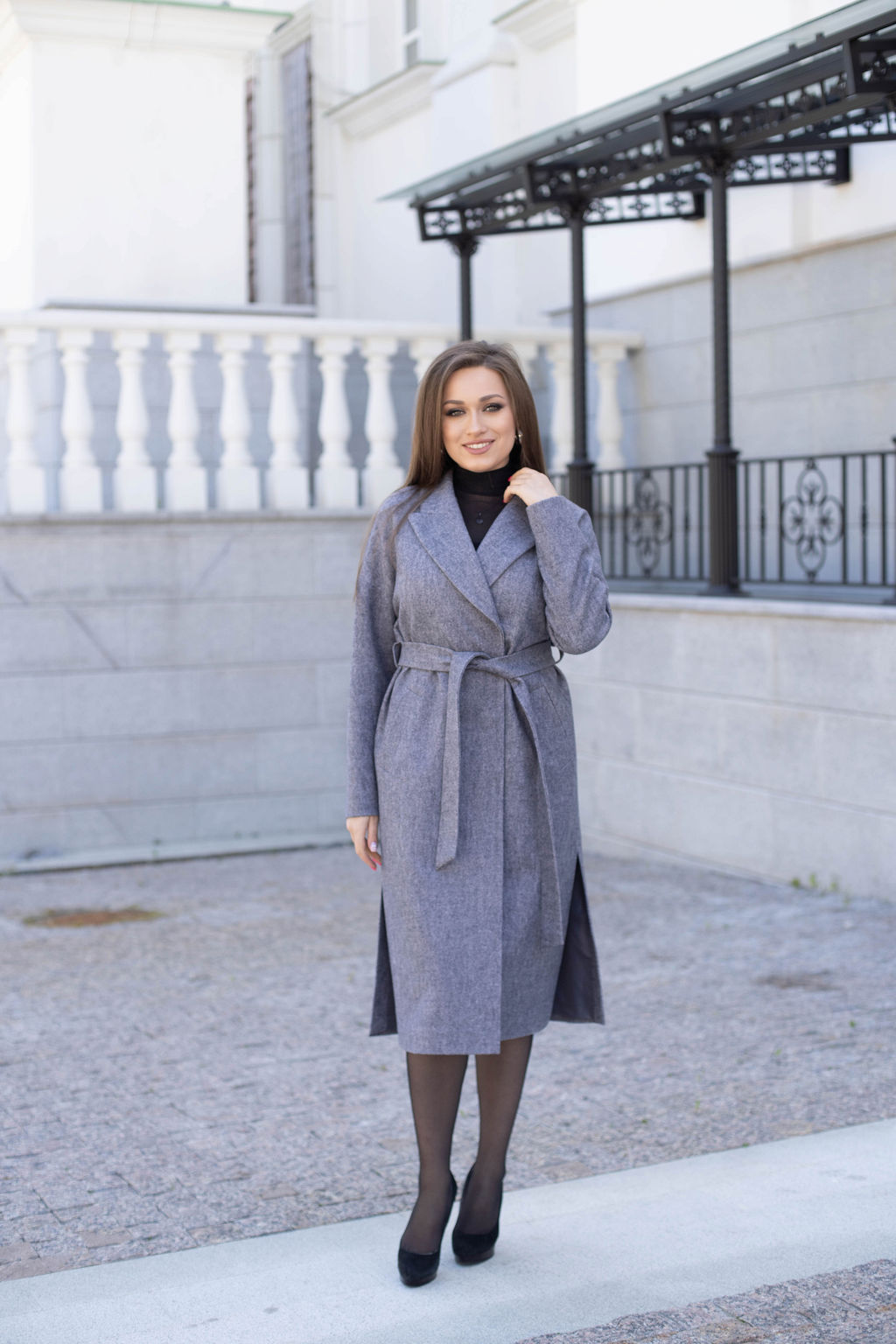 Пальто женское демисезонное 21820 (кремовый) - Kankan фото 6