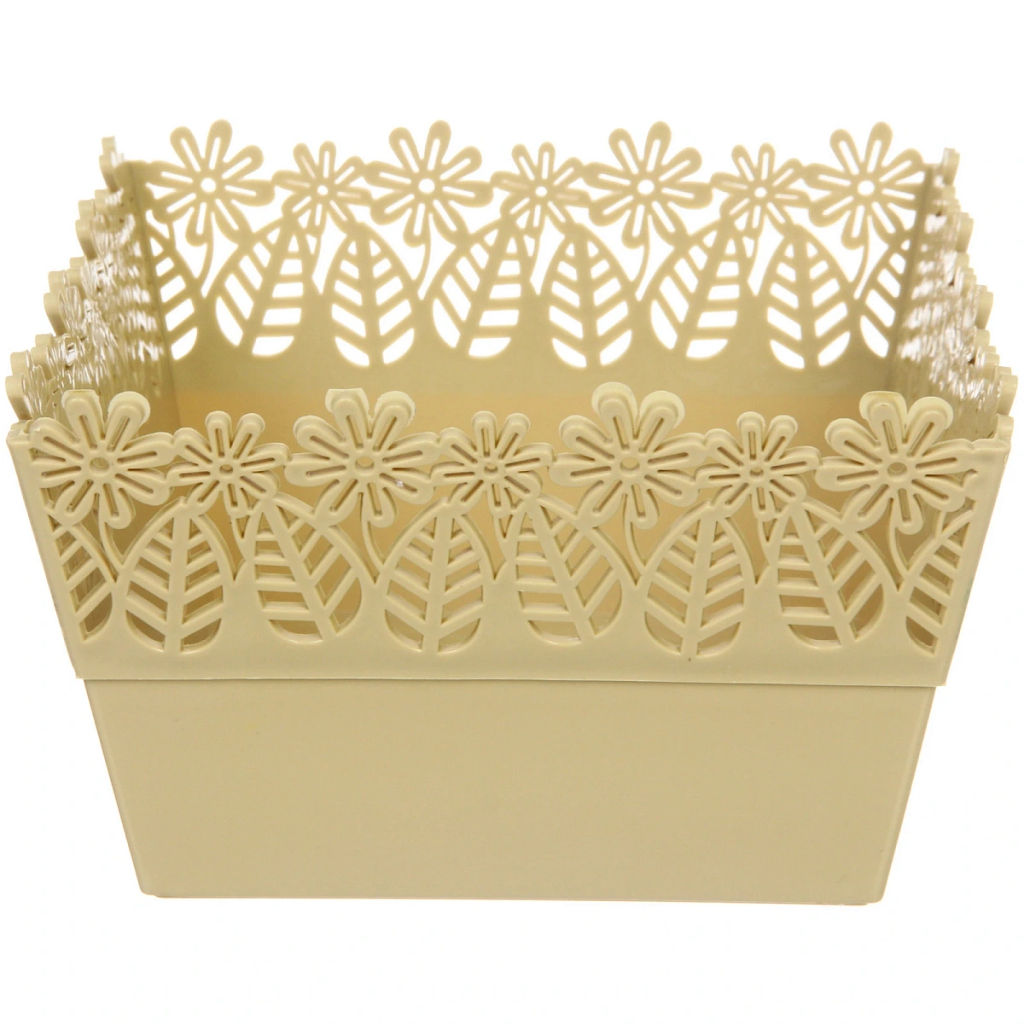 Цена за 3 шт. Сухарница пластиковая "SEGRETO" 17,5*17,5*11см оливковая