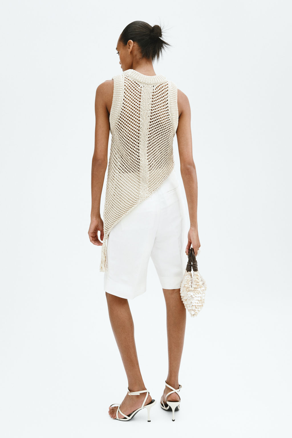 Top efecto crochet con borla - H&m фото 5