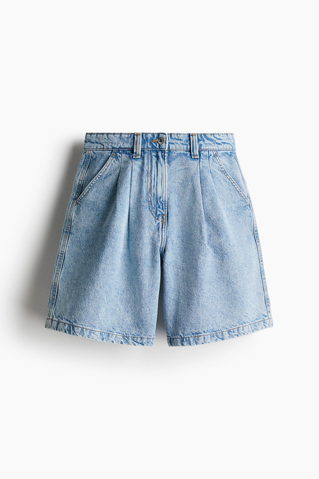 Bermudas denim con pinzas - H&m фото 2