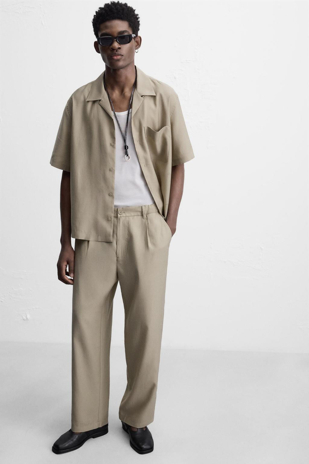 RELAXED FIT FLOWING TROUSERS - Zara фото 16