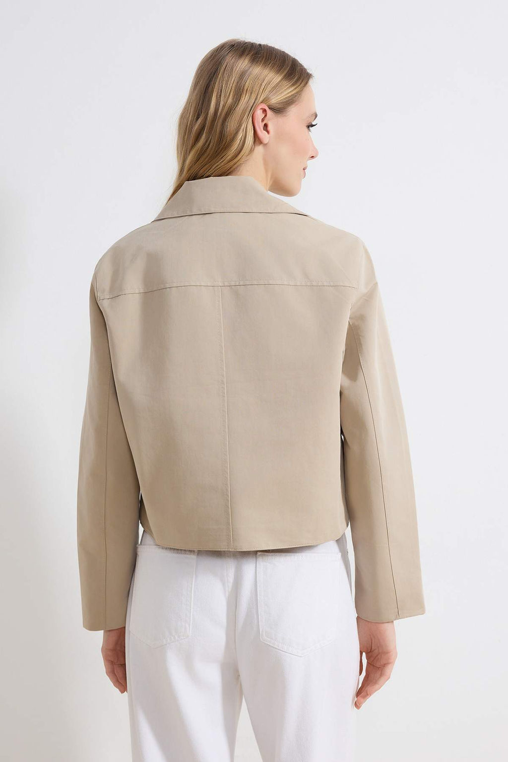 Bej Yumusak Tuseli Ince Regular K?sa Mont TWOSS26MO00012