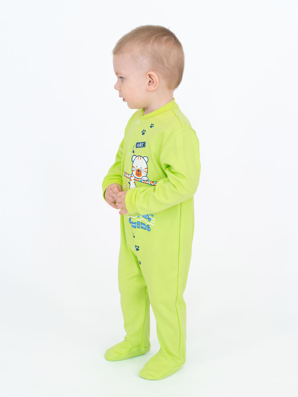 Комбинезон ясельный салатовый рыбак