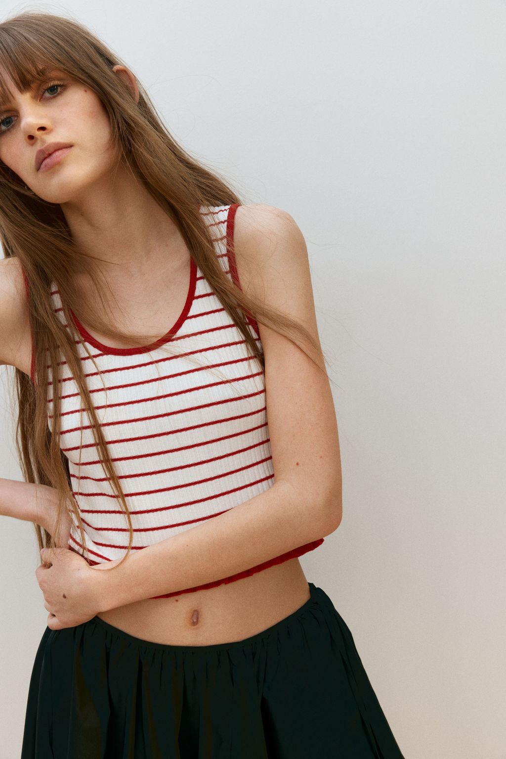 Top con ribete de volantes - H&m фото 3