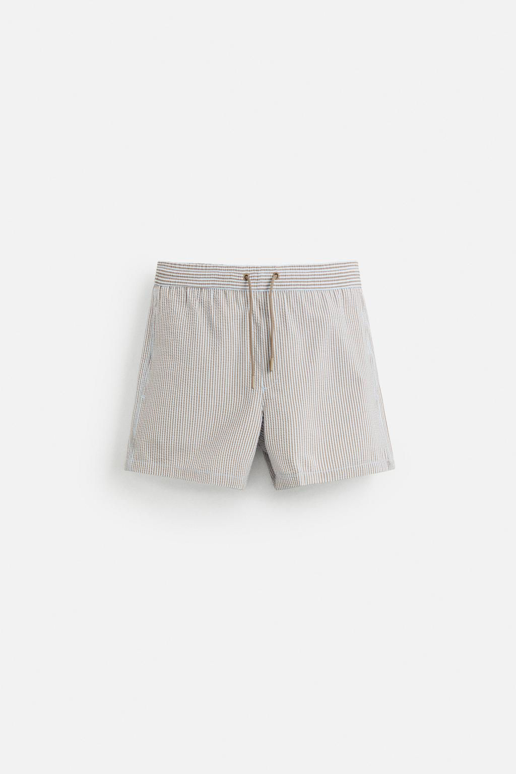 SEERSUCKER MID-LENGTH SWIMMING TRUNKS - Zara фото 2