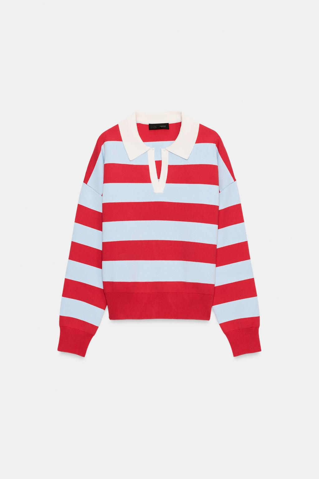 STRIPED POLO JUMPER - Zara фото 6