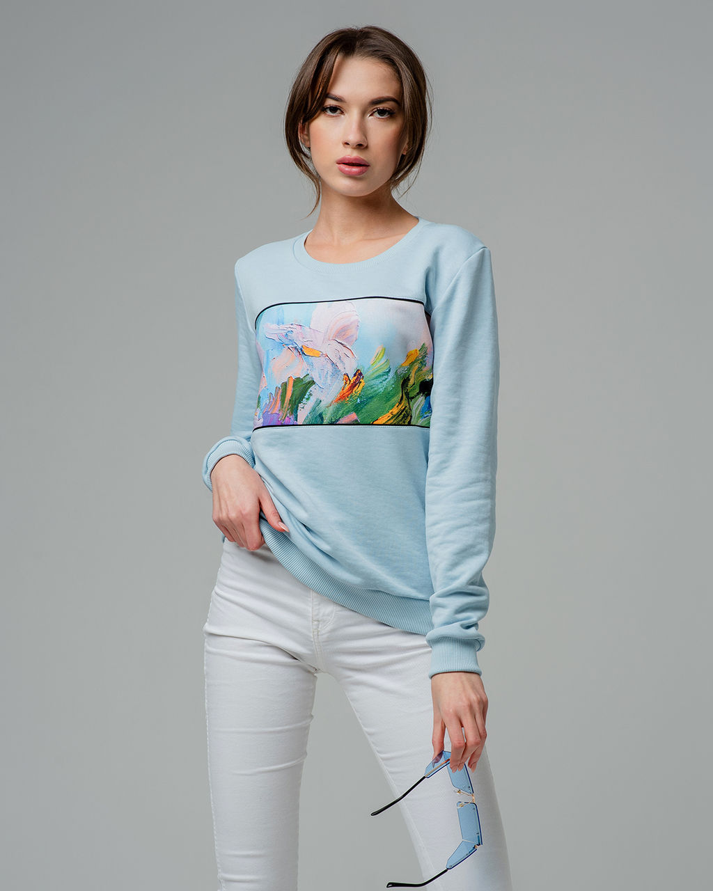Свитшот с горизонтальной вставкой SPP003 - Sahar art lab фото 11