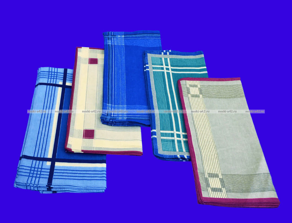 Цена за 10 пар. Носовые платки мужские арт. А19