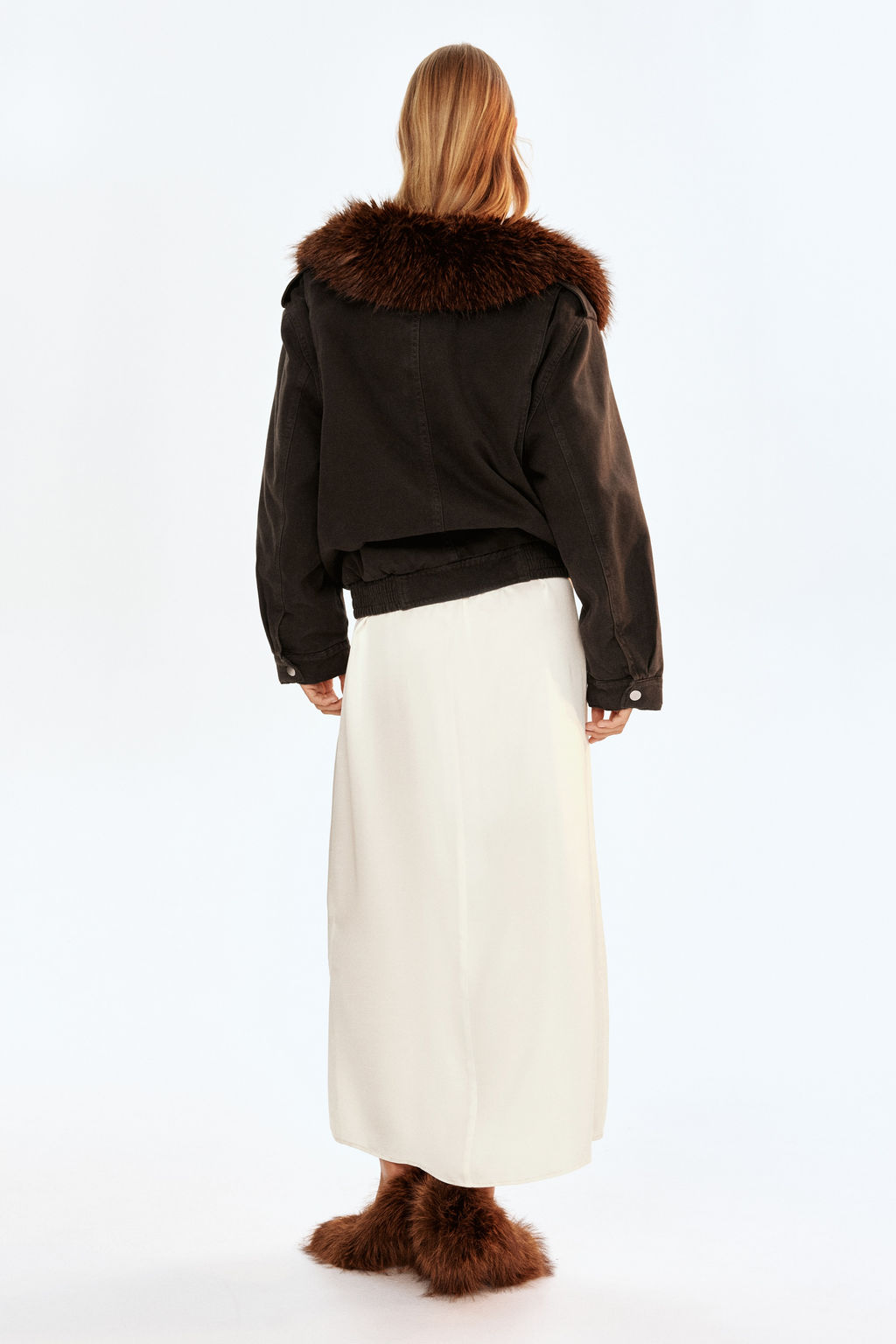 Cazadora oversize con cuello - H&m фото 6