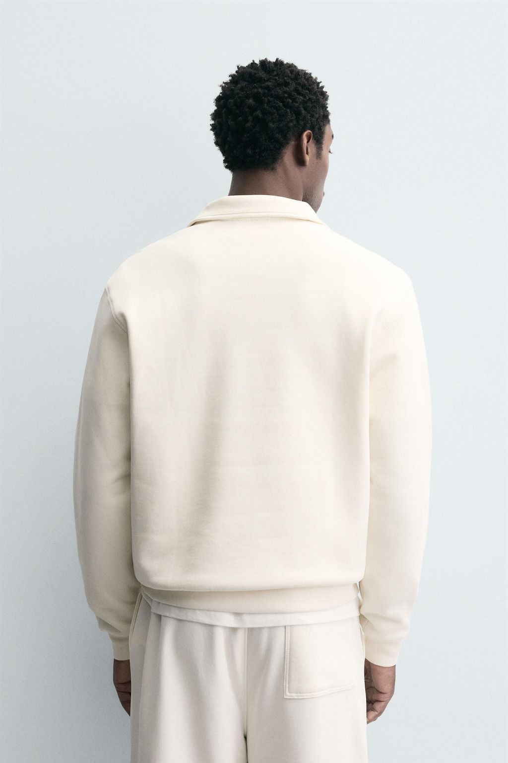 BASIC QUARTER-ZIP SWEATSHIRT - Zara фото 18