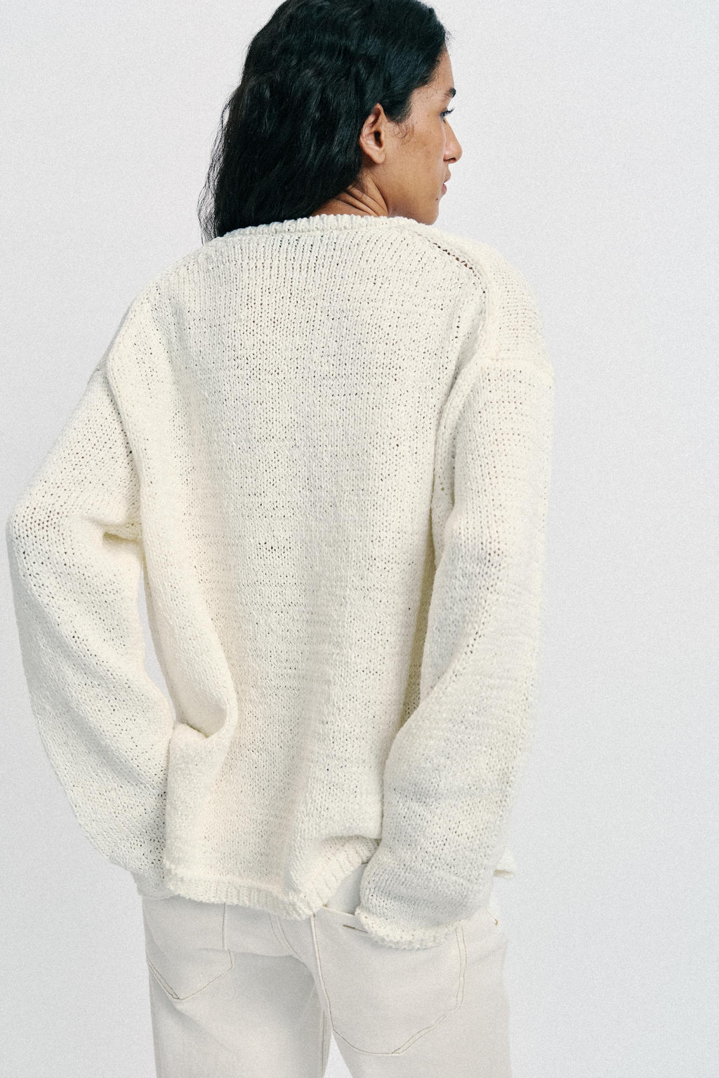 JERSEY PUNTO ESCOTE PICO / Crudo - Zara фото 6
