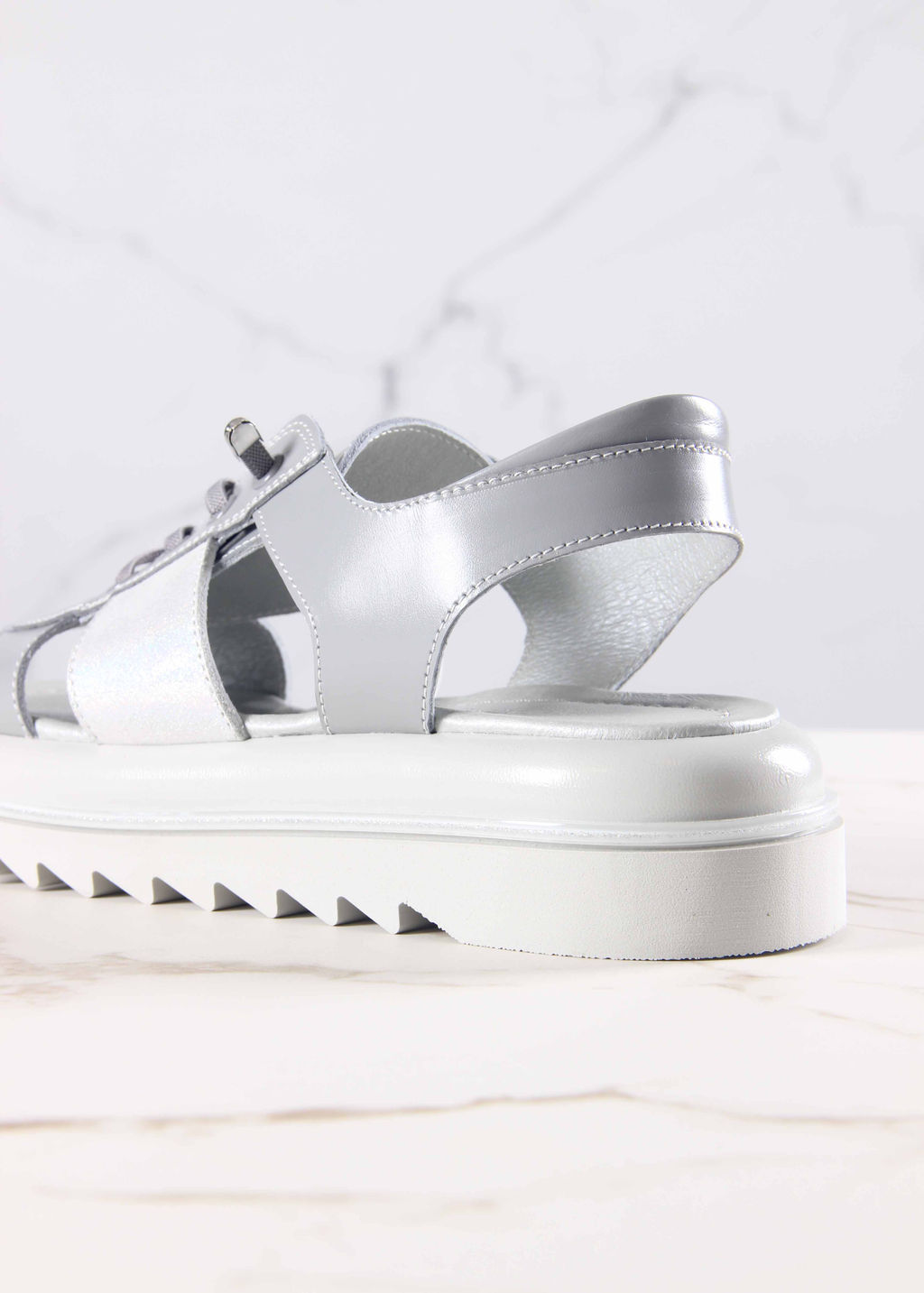 Босоножки 2029.2525gr. Серый белый ибица