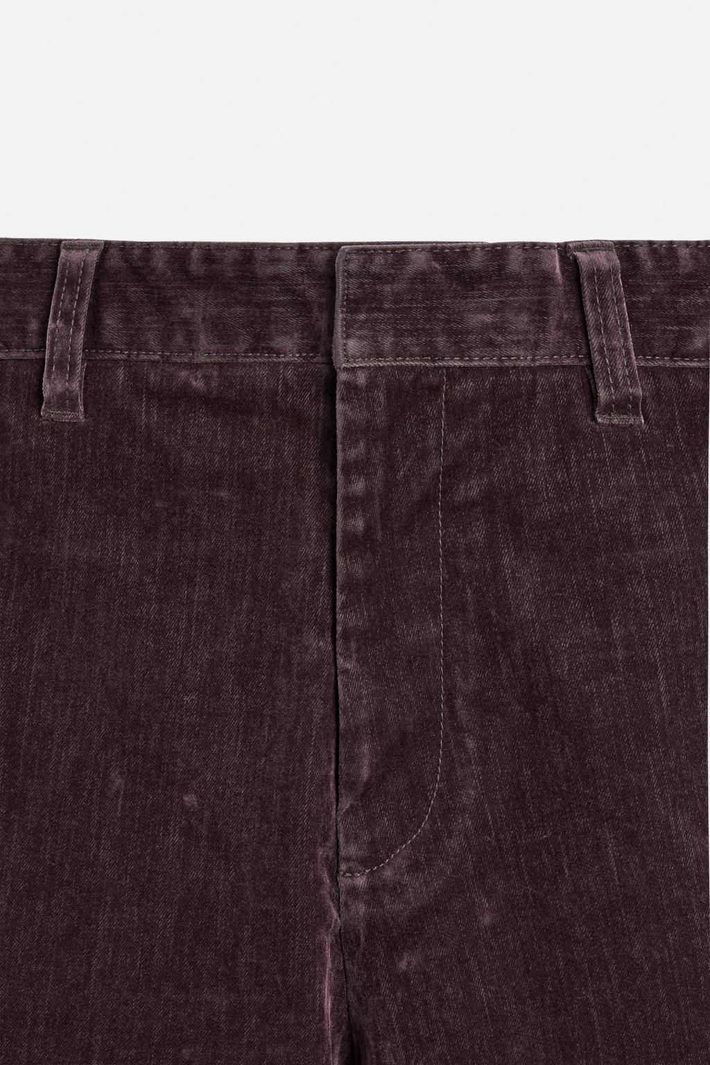 LIMITED EDITION VELVET BERMUDA SHORTS - Zara фото 9