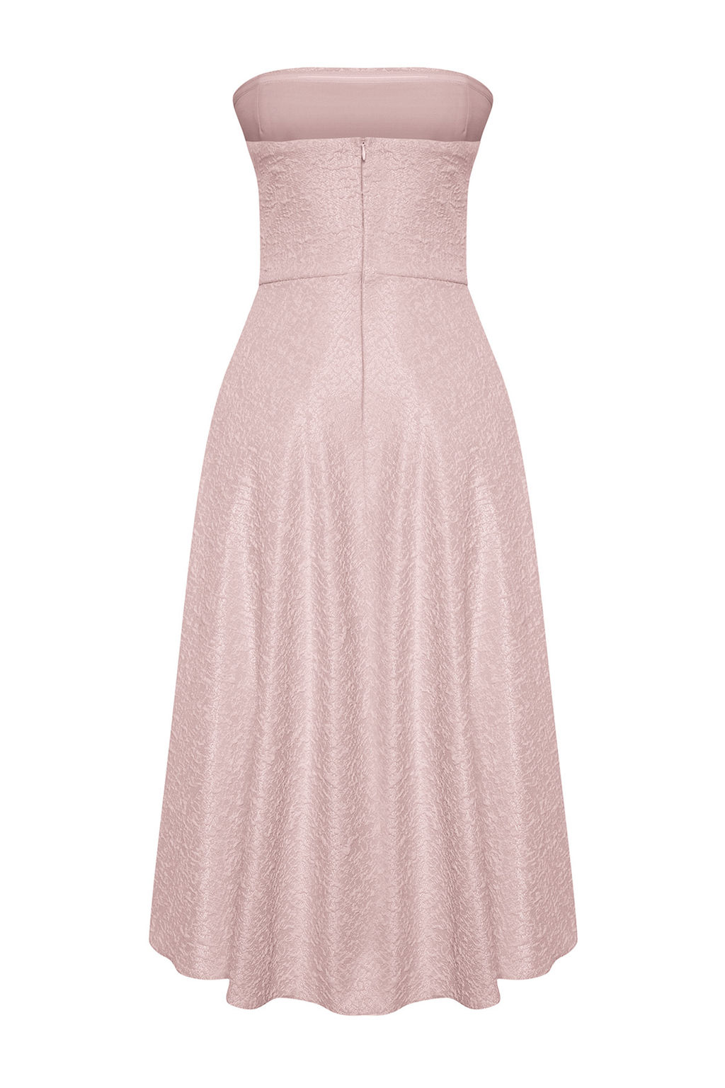 TRENDYOLMILLA Pudra A-Kesim Dokuma S?k Abiye Elbise TPRSS24EL00160 фото 8