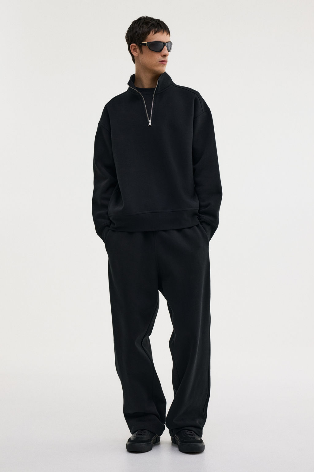 Sudadera con media cremallera Loose Fit - H&m фото 8
