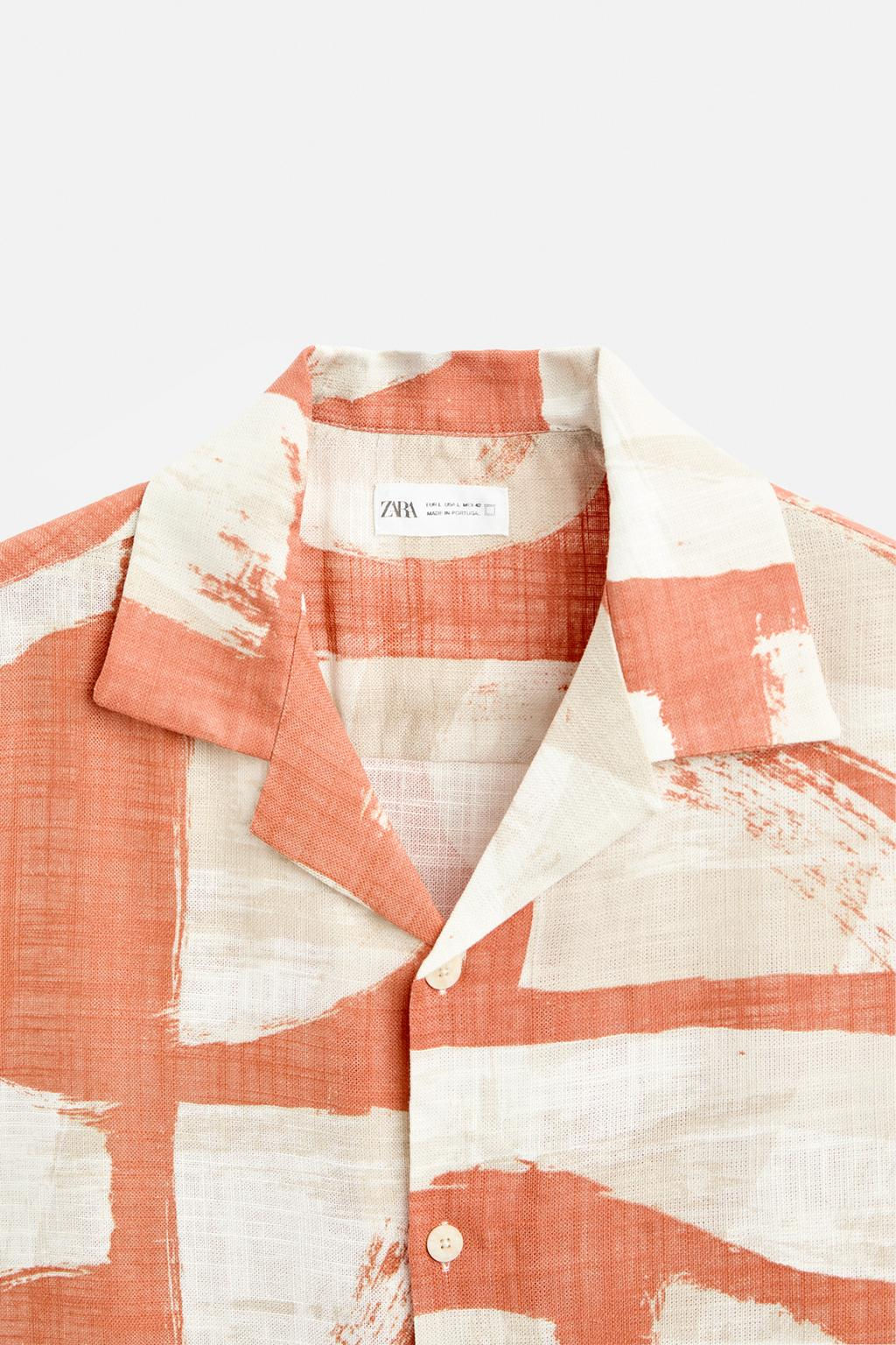 ABSTRACT PRINT SHIRT - Zara фото 8
