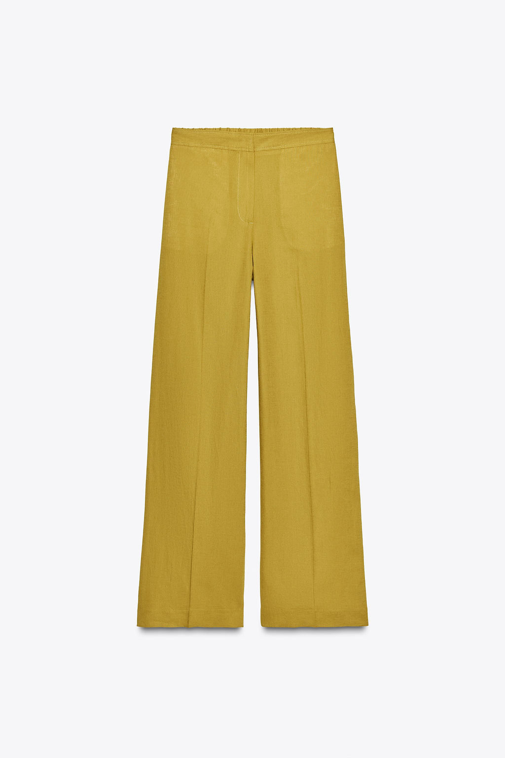 STRAIGHT-LEG LINEN BLEND TROUSERS - Zara фото 10