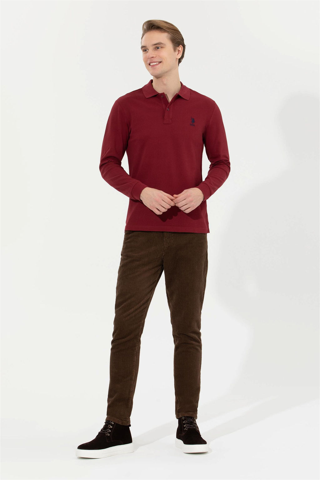 Мужские брюки чинос кокосового цвета - U.s. polo assn фото 8