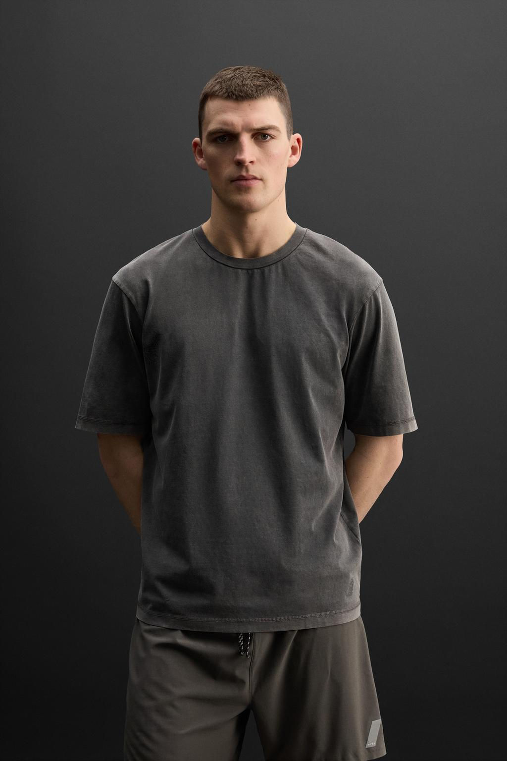 WASHED TRAINING T-SHIRT - Zara фото 11