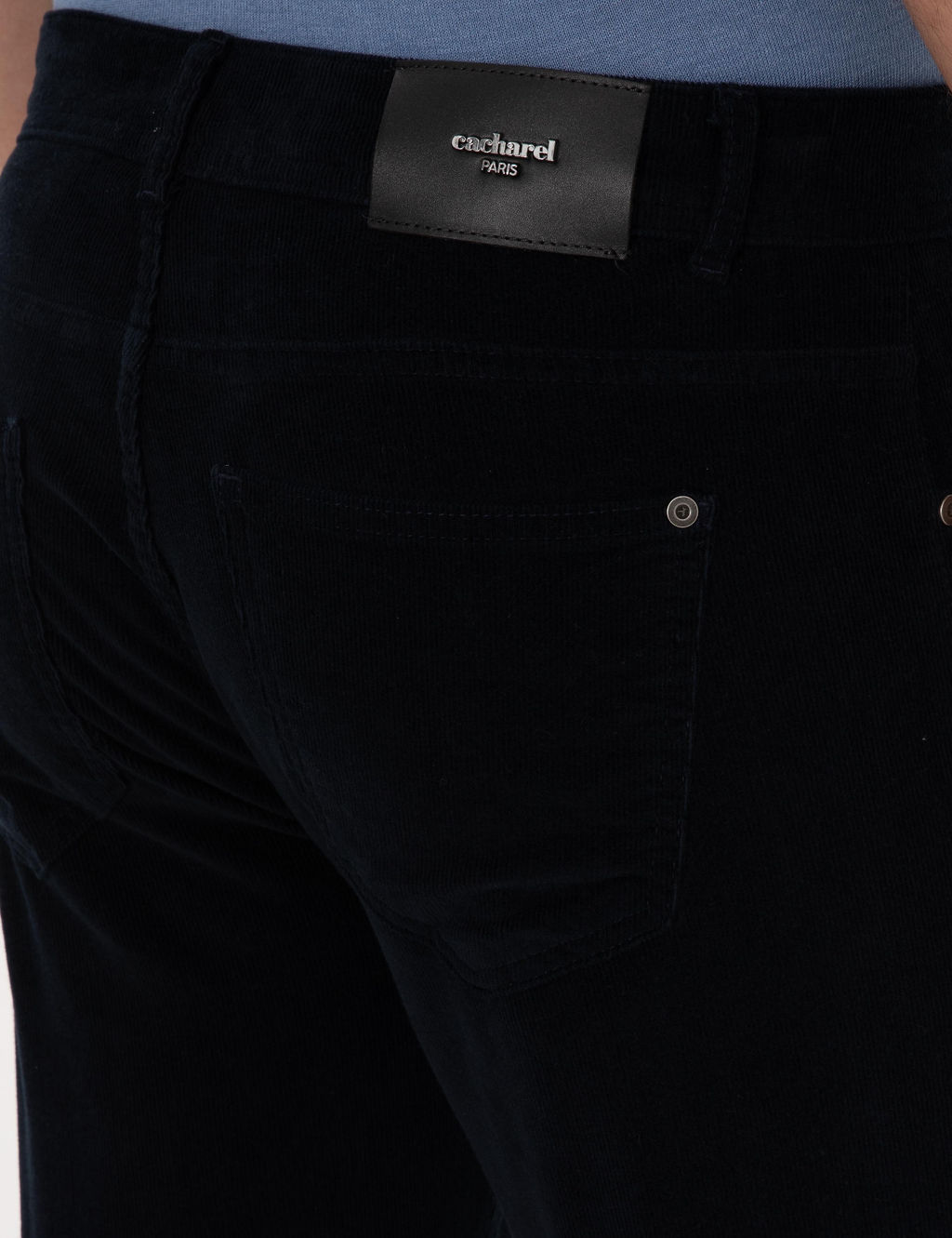 Lacivert Straight Fit Kanvas Pantolon - Cacharel фото 6