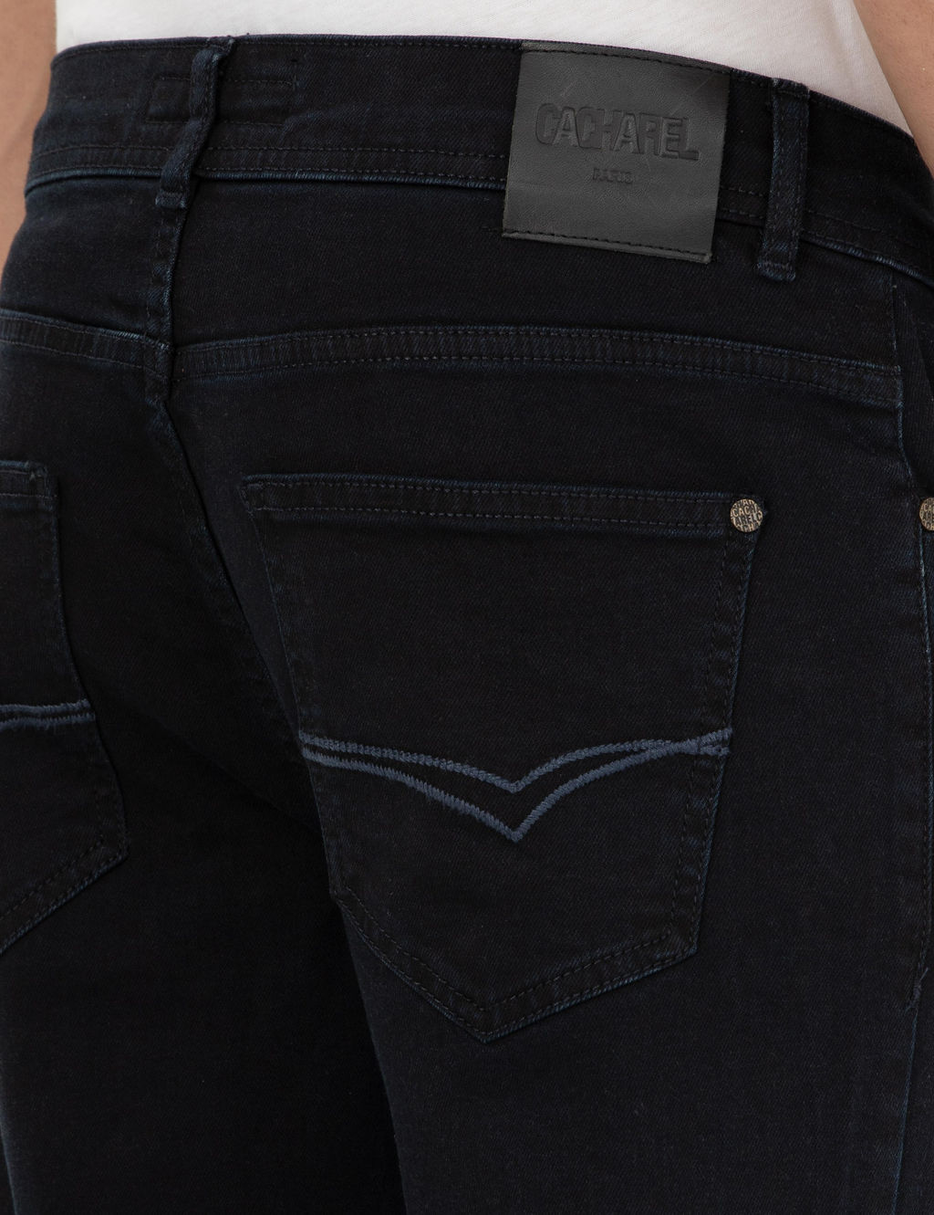 Koyu Lacivert Slim Fit Pamuklu Jean Pantolon