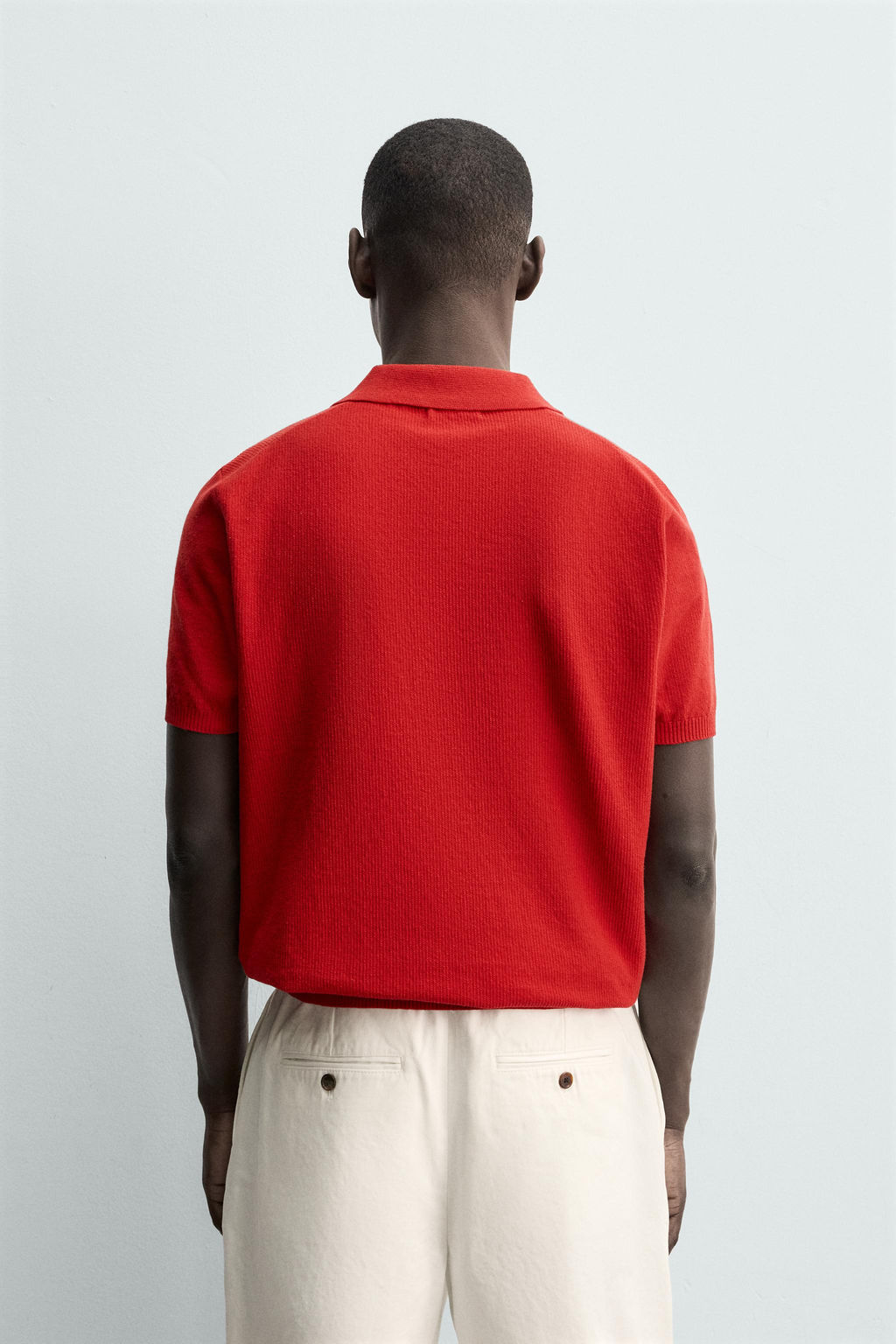 POLO PUNTO REGULAR FIT ESTRUCTURA / Rojo - Zara фото 4