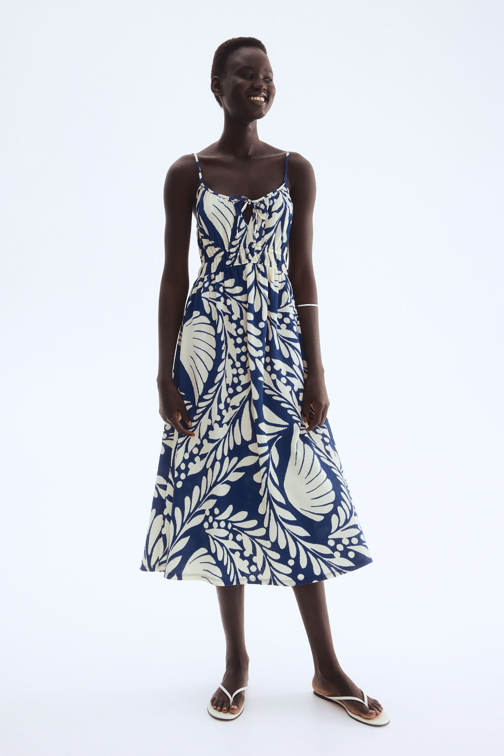 Vestido de punto efecto arrugado - H&m фото 5