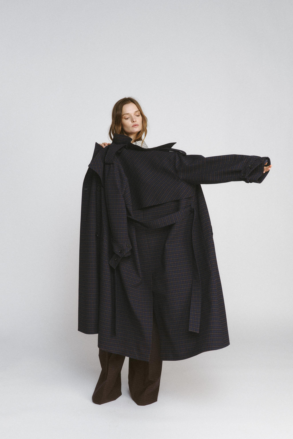 CHECK TRENCH COAT ZW COLLECTION LIMITED EDITION - Zara фото 15