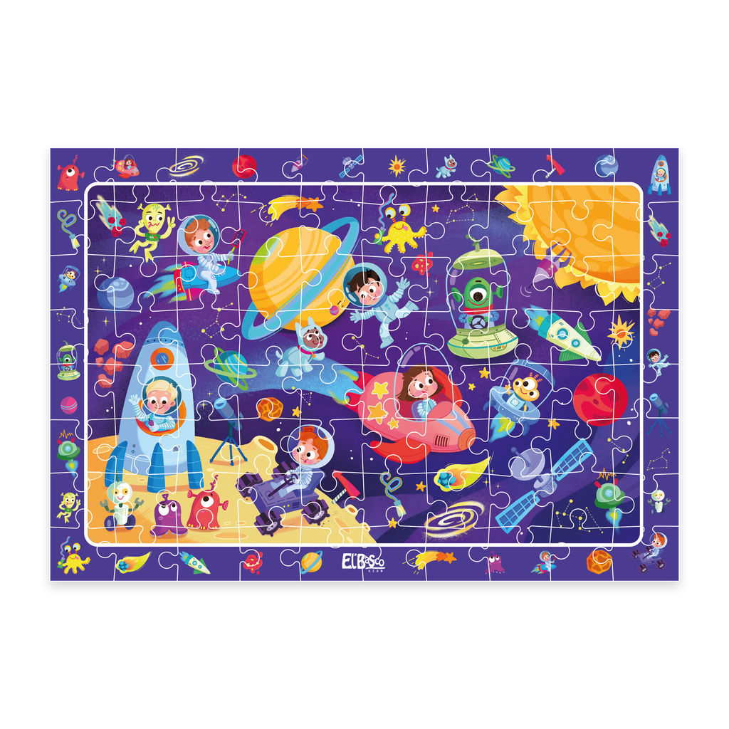 ElBascoKids / Пазл на внимательность Зимняя деревня 80 элементов - El`BascoKids фото 13