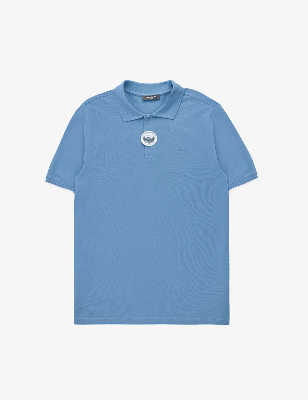 Koyu Mavi Regular Fit %100 Pamuk K_vr_lmaz Polo Yaka Basic Ti__rt