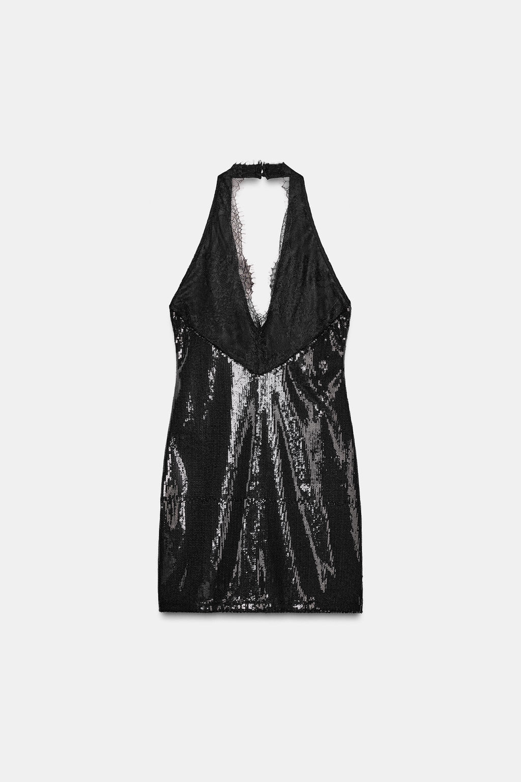 HALTER SEQUIN SHORT DRESS - Zara фото 9