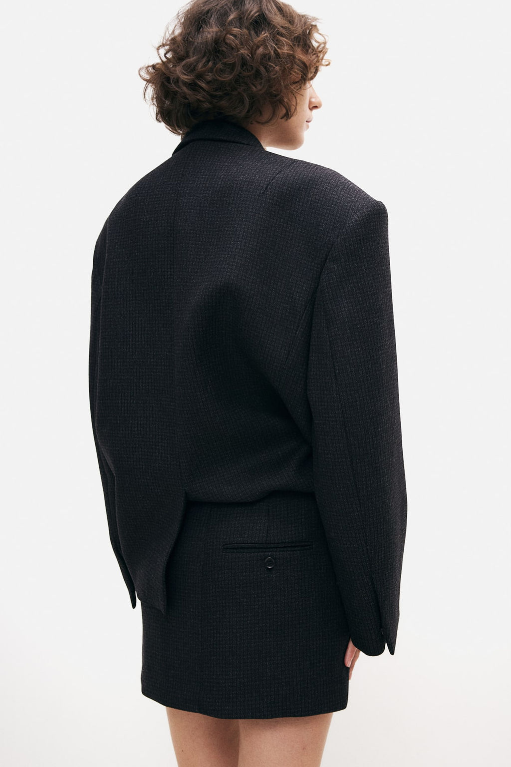 Minifalda sastre en mezcla de lana - H&m фото 5