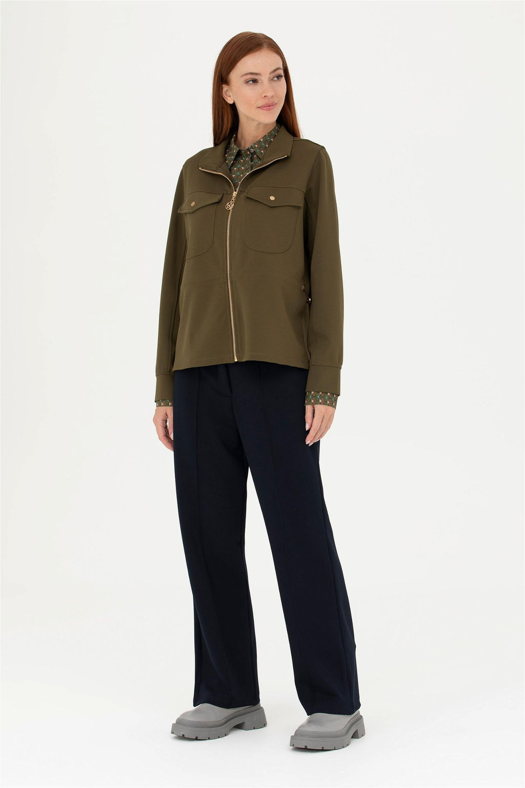 Женский свитшот цвета хаки - U.s. polo assn фото 4