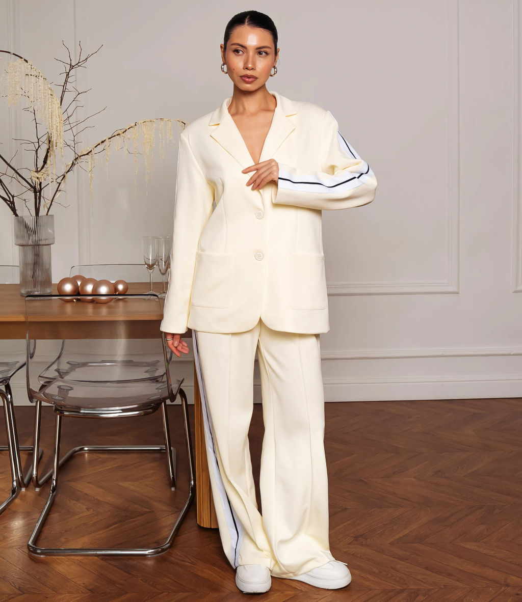 Костюм #ОКТ205001, кремовый - Dommod фото 3