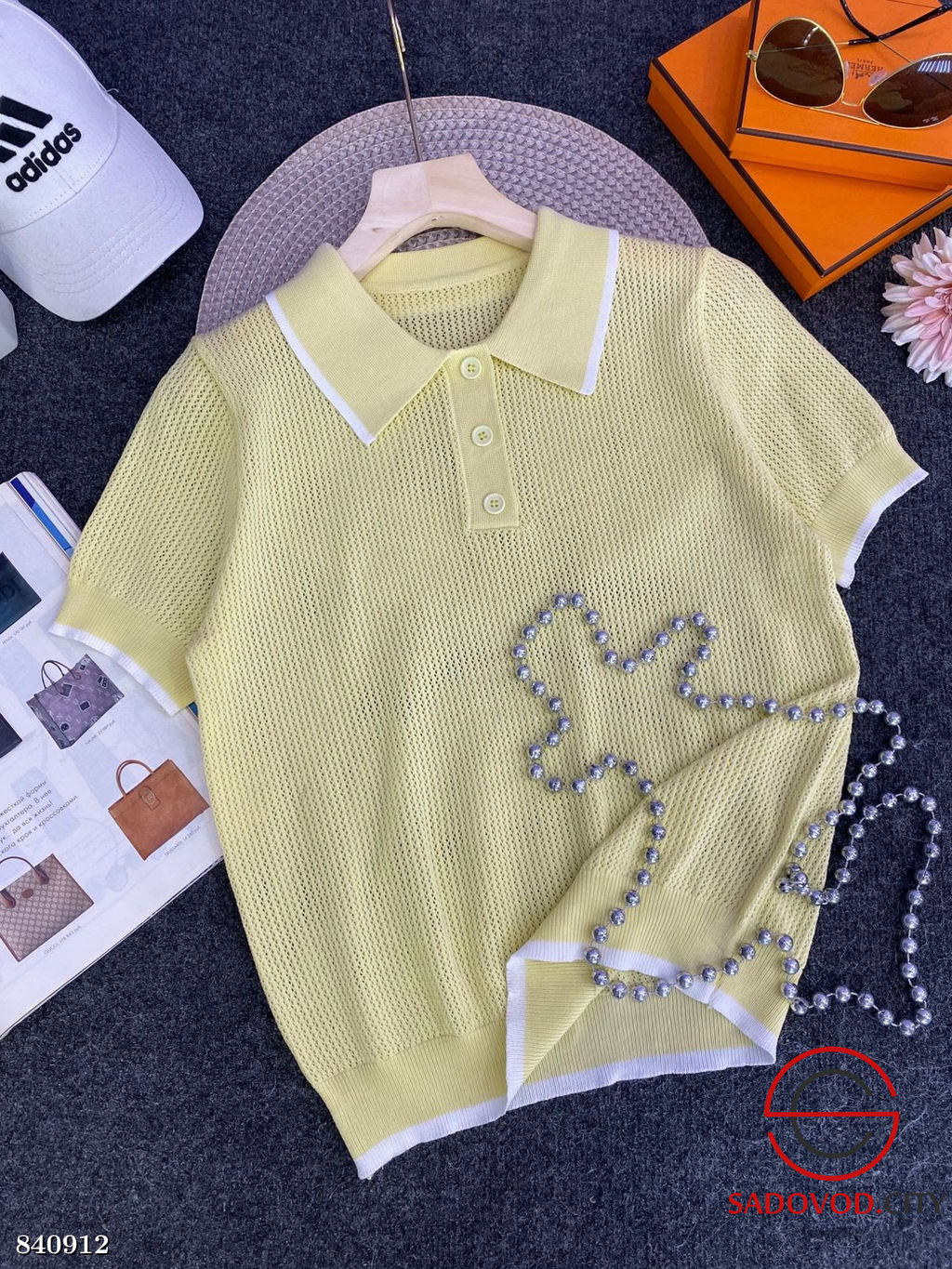 Футболка женская поло на пуговицах - Bruno фото 7