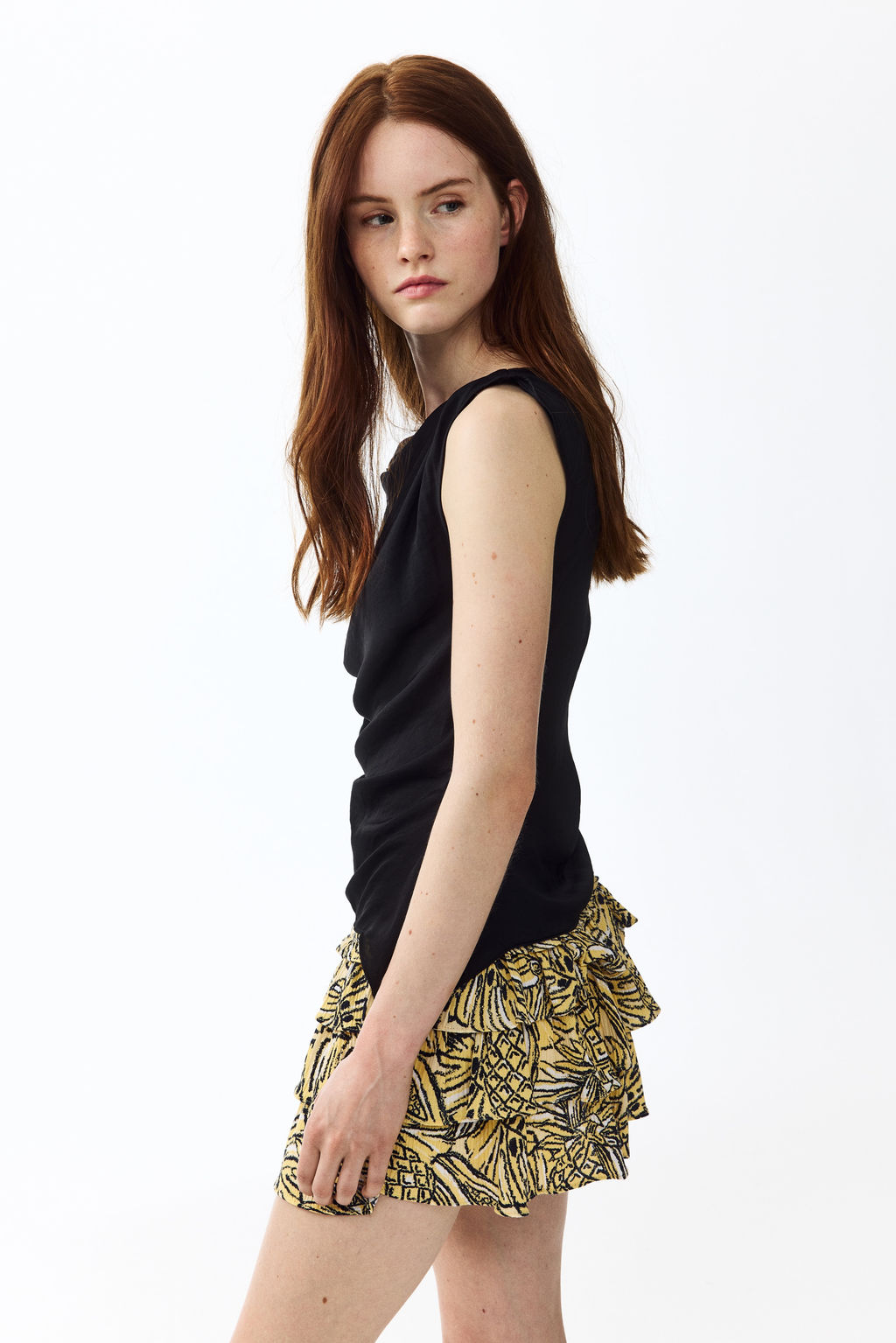 Minifalda pantal?n de viscosa con volantes - H&m фото 9