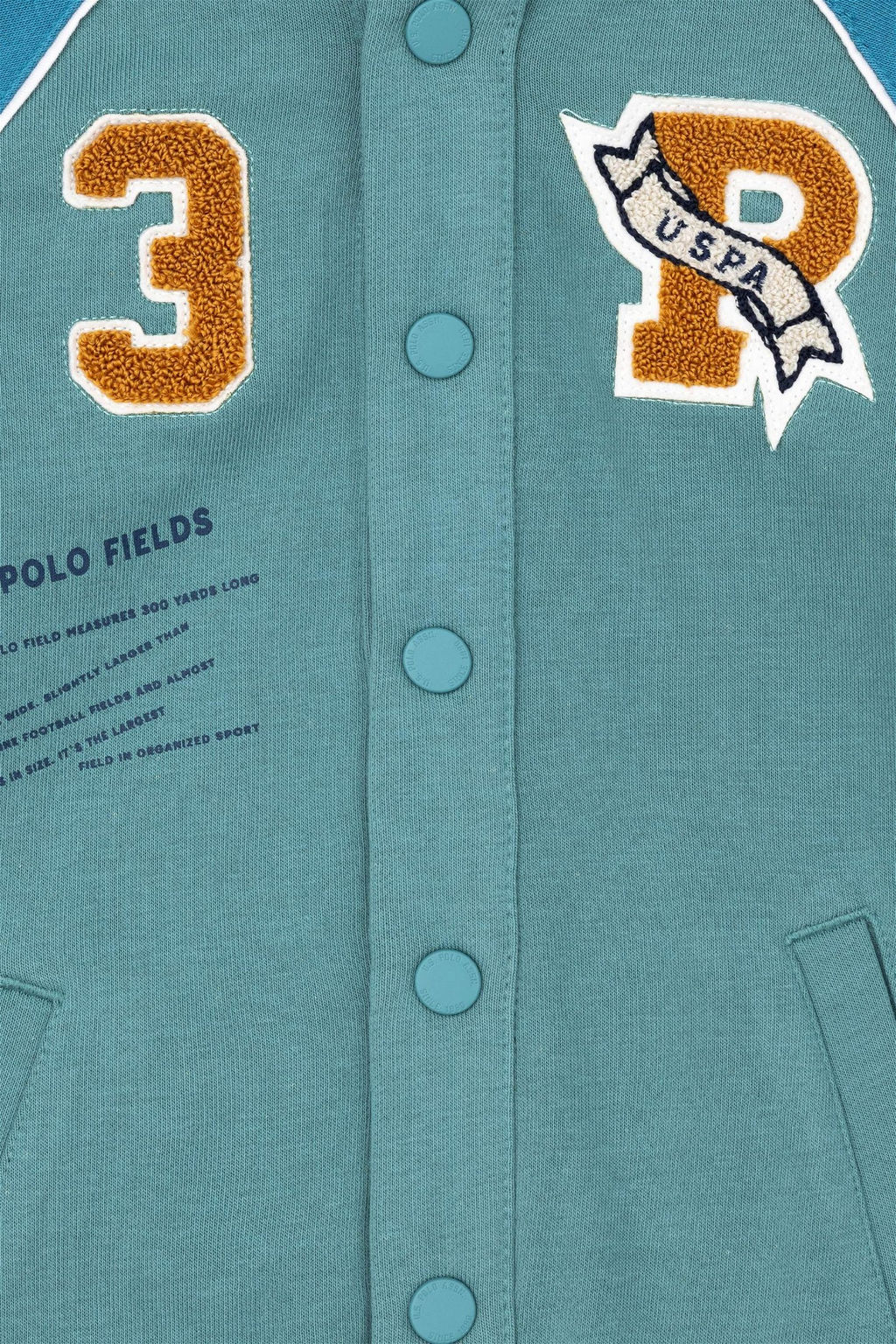 Мятный свитшот для мальчика - U.s. polo assn фото 3