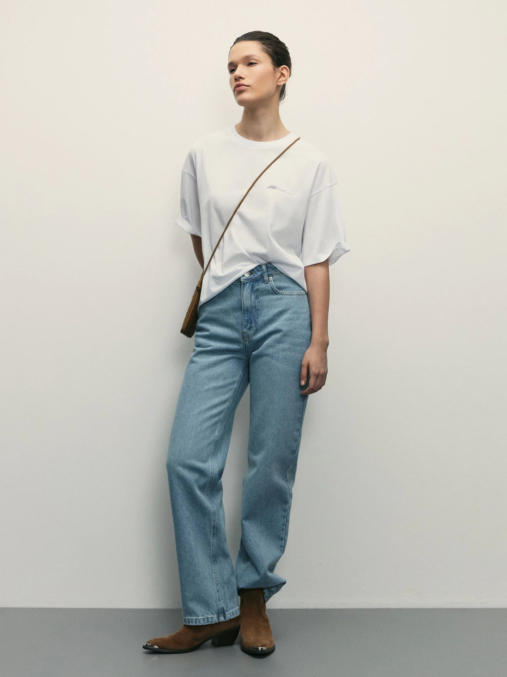 Базовая футболка с принтом / Zarina  фото 2