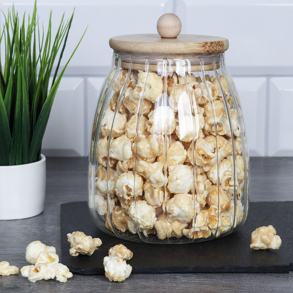 Банка для сыпучих бамбуковая крышка рифленая 1000 мл /LCSC2433/уп 60/ - Галеонтрейд фото 23