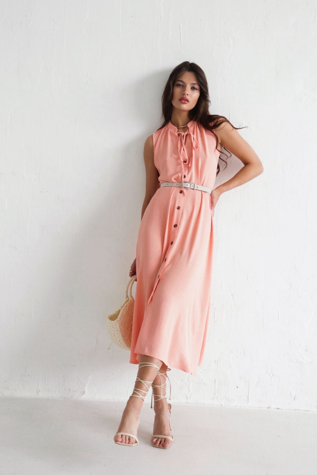 Платье, как из к/ф Красотка, персиковое - Martichelli фото 8