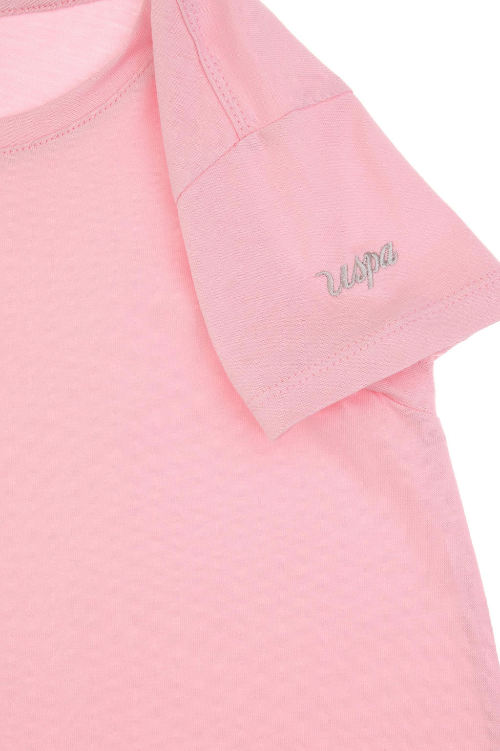 K_z _ocuk A__k Pembe _rme Elbise Sepette S_rpriz _ndirim - U.s. polo assn фото 4