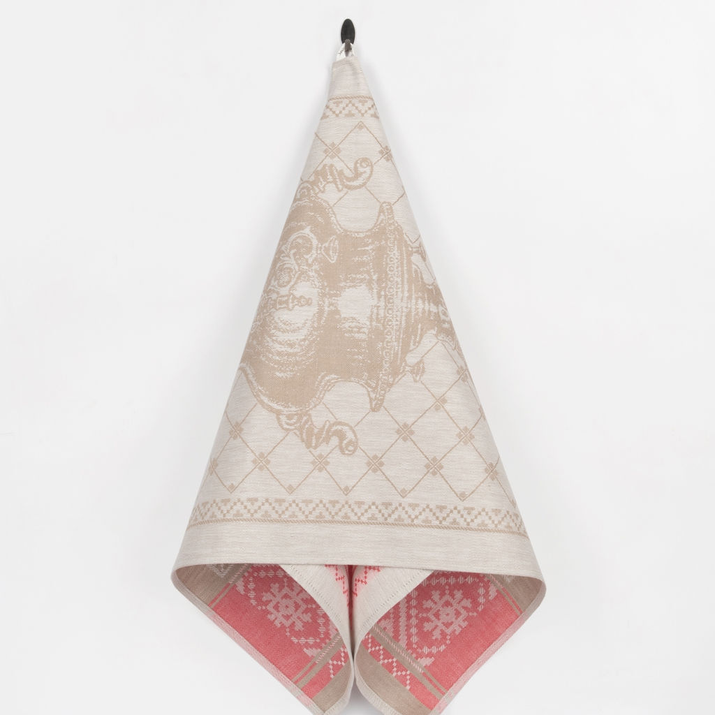 17с102-ШР 49*90 Полотенце "Самовар" цв красный рис 836