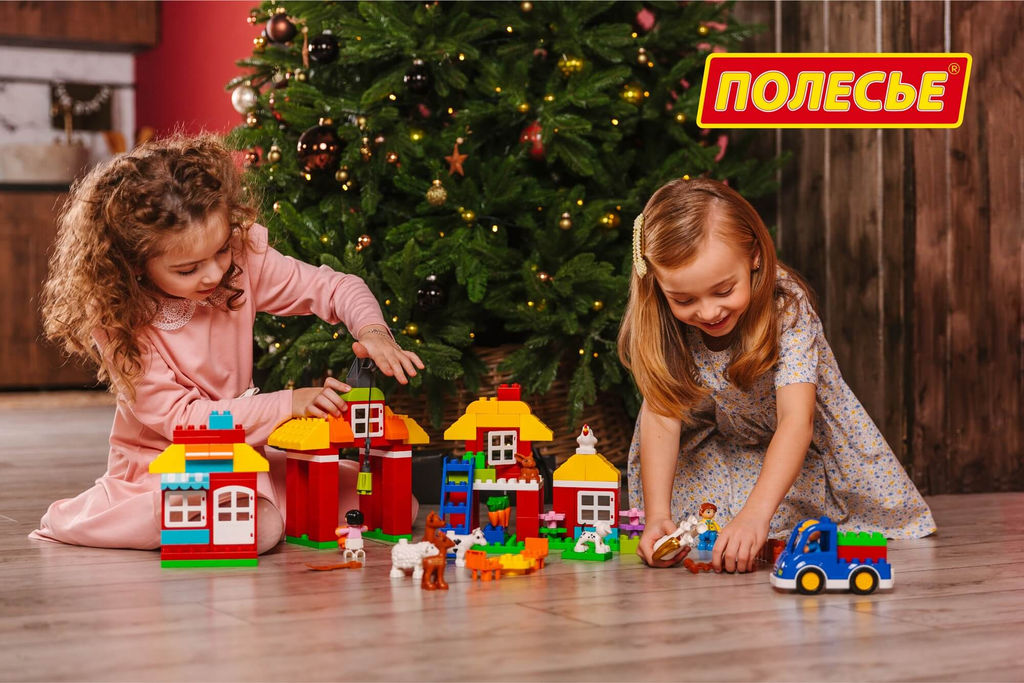 Конструктор Макси - Весёлая ферма (156 элементов) (в коробке) - Полесье фото 7