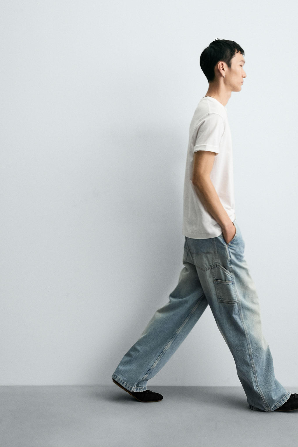 WIDE BAGGY FIT JEANS - Zara фото 6