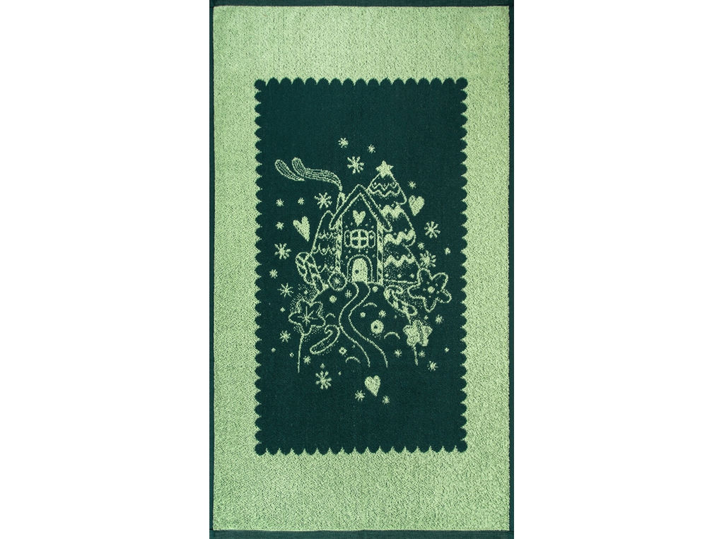 6с103.412ж1 Сочельник (еловый) Полотенце махровое 50х90см