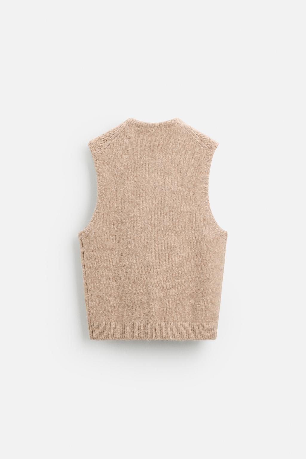 TEXTURED KNIT VEST - Zara фото 7