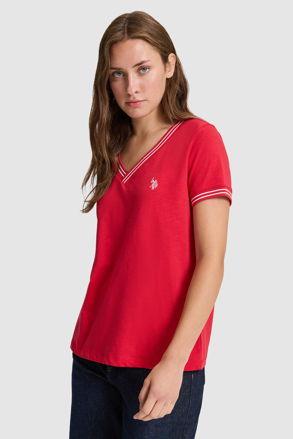 Kad_n K_rm_z_ V Yaka Basic Ti__rt - U.s. polo assn фото 3