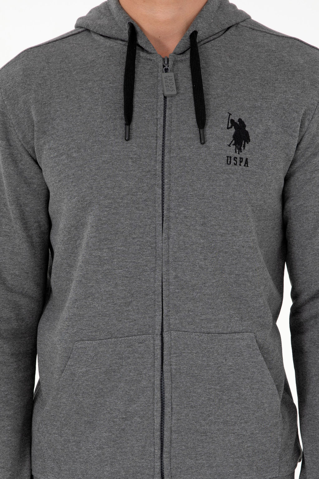 Мужской свитшот антрацитового меланжа Неожиданная скидка в корзине - U.s. polo assn фото 20