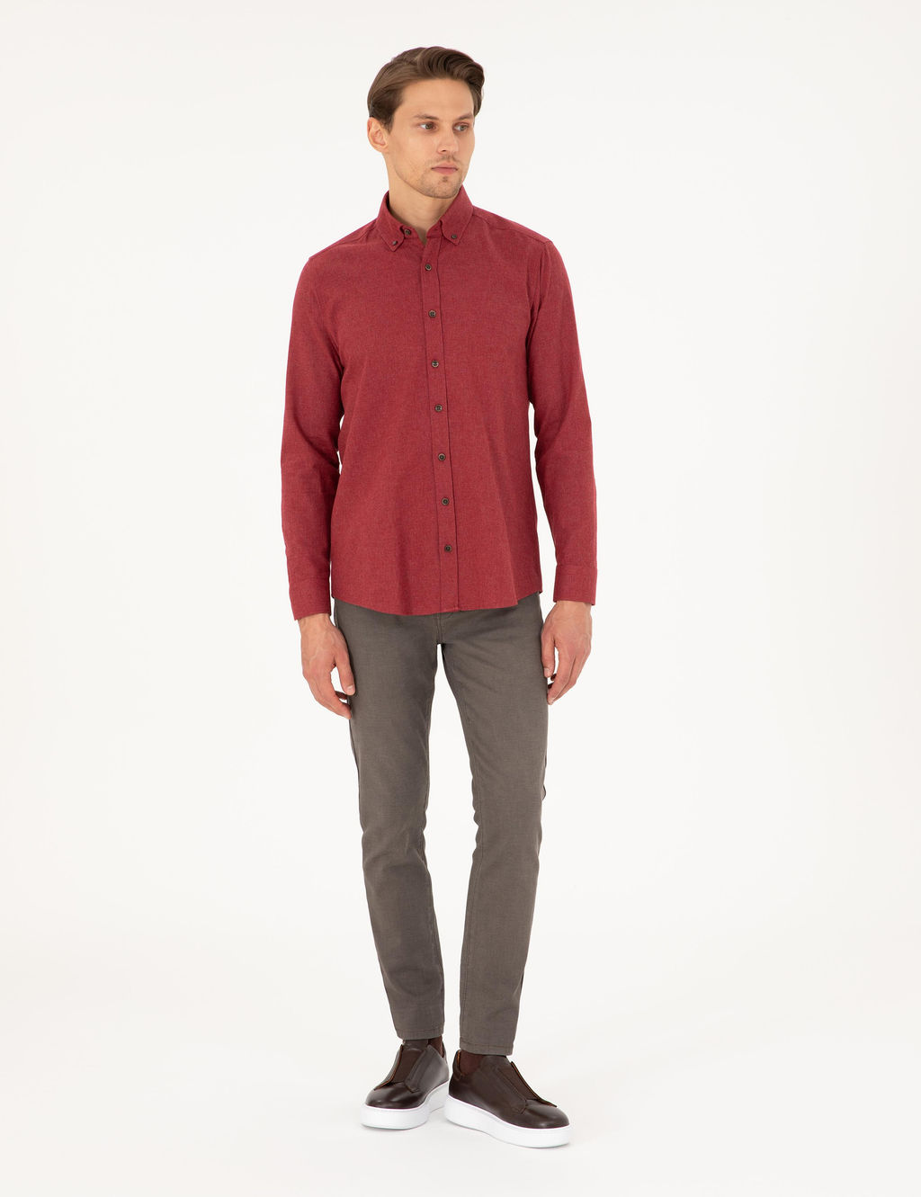 Vi_ne Regular Fit Uzun Kollu G_mlek - Pierre cardin фото 4