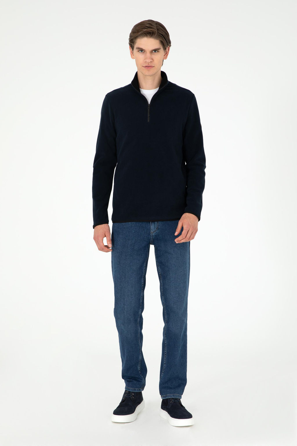 Мужской темно-синий базовый свитшот Неожиданная скидка в корзине - U.s. polo assn фото 4